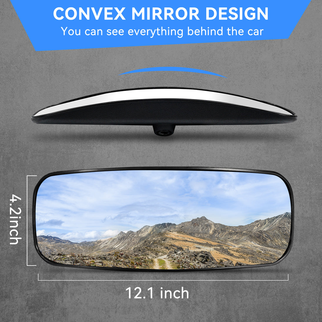UTV Rear View Mirror Side View Mirrors 1.75" Roll Bar Cage For Offroad Polaris RZR 800 1000 S